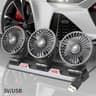 Adjustable Head Car Fan USB Automotive Electric Fan Silent Dual Speed Air Fan For Office Home  Vehi 6