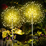 Waterproof Solar Fireworks Light Outdoor Garden Courtyard Road Lawn Decoration Copper Wire LED Deco 8