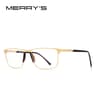 Ultralight MERRYS DESIGN Men Titanium Alloy Glasses Frame Fashion Male Square Prescription Eyewear  6