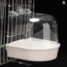 Transparent Bird Bath Box For Cage Hanging Parrot Bathtub For Budgies Canaries Cockatiels And Loveb 9