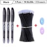 Premium Black  Blue Ink Gel Pen Set Ball Tip Magic Pen With Eraser Erasable Pens With Refills  Extr 5