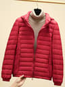New Women Ultralight Down Jacket Removable Hood White Duck Down Thin Winter Outwear Portable Storag 4