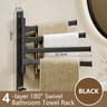 Space Saving Rotatable Towel Rack Wall Mounted Aluminum Towel Holder For Kitchen And Bathroom 8