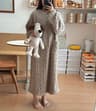 Winter Nightgown For Women Long Sleeve Flannel Sleepwear Loose Fit Nightdress With Pockets Thickene 10