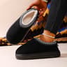 Warm Fashion Winter Womens Slippers Boots Soft Sole AntiSlip Snow Boots With Fuzzy Fur Comfortable  2