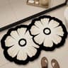 Super Absorbent Diatomaceous Floor Mat Flower Pattern NonSlip Bathroom Carpet Rug AntiFouling 1