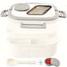Oval Sealed Freshkeeping Bento Box Convenient Insulated Doublelayer Household Adult Lunch Box 4