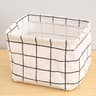 Cotton Hemp Fabric Storage Basket With Handles For Tabletop And Closet Organization 6