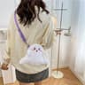 Little Ghost Plush Backpack  Large Capacity Shoulder Bag With Adjustable Strap Plushie Doll Design 5