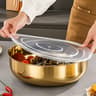 Stainless Steel Mixing Bowls With Lids Commercial Dough Mixer For Kitchen Dishwasher Safe 3