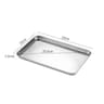 Stainless Steel Rice Noodle Serving Tray Rectangle Buffet Presentation Plate 6