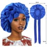 Silk Bonnet For Sleeping With Wide Band Stretch Satin Sleep Cap For Hair Protection 10