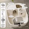 Luxury Transparent Hamster Villa Stylish Mini Mouse Cage For Small Pets 6