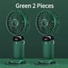 Foldable Portable Neck Fan USB Rechargeable Mini Fan With Display And Phone Stand 11