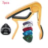 Guitar Capo Set With Picks And Holder For Acoustic And Electric Guitars 6