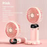 Portable Handheld Mini Fan Speed USB Rechargeable Foldable Desk  Neck Hanging Fan With Phone Stand  10