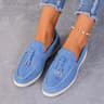 Retro Soft Leather Women Slip On Shoes Thick Sole Comfortable Flat Walking Loafers 13