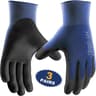 UltraThin PU Coated Work Gloves For Excellent Grip Nylon Shell Black Polyurethane Coated Safety Glo 0