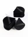 Soft Velvet Black Triangle Makeup Sponge For Flawless Foundation Application 7