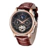 Luxury Skeleton Tourbillon Automatic Mechanical Leather Watch For Men 7