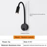 Modern LED Wall Reading Light Adjustable Gooseneck Wall Lamp For Bedroom Study And Living Room 8