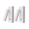 Adjustable Bedside Reading Lamp With USB Charging Wall Mounted Light 8
