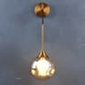 Modern LED Wall Lamp Glass Globe Gold Wall Sconce For Bedroom Living Room  Hallway 0