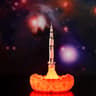 Galaxy LED Space Rocket Night Light Saturn V Lamp For Space Lovers 8