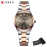 Elegant Womens Stainless Steel Roman Numeral Watch Classic Fashion Timepiece 6