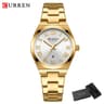 Elegant Womens Stainless Steel Roman Numeral Watch Classic Fashion Timepiece 10
