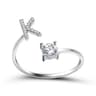 Fashion Initials AZ Letter Ring Women Classic Gold Color Silver Color Opening Finger Ring For Party 21