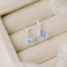 Blue Luminous Butterfly Necklace Bracelet Set For Women Glow In The Dark Jewelry Gift 6