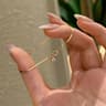 Dainty Gold Layered Snake Chain Bracelets For Women Heart Charm Jewelry Gift 9