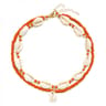 Double Layer Seashell Choker Necklace Natural Boho Beach Jewelry For Women 8