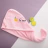 Quick Dry Microfiber Hair Towel Wrap With Soft Coral Fleece  Secure Button For All Hair Types 4