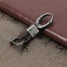 Braided Metal Key Chain With Belt Loop Durable Car Key Holder For Everyday Carry 5