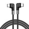 100W USB C Fast Charging Cable With Dual 90 Elbow Design For Gaming  Data Transfer 0