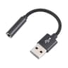 Portable USB To 35mm Audio Adapter With Durable Nylon Braiding 3