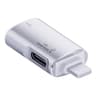 8 Pin To USB C OTG Audio Adapter With USB Flash Drive Support 0