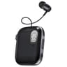 AI Voice Control Bluetooth Earphone With LED Display  Retractable Cable 4