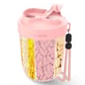 Travel Pill Organizer Water Bottle With 7 Compartments And Moisture Sealed Storage 10