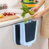 Space Saving Kitchen Hanging Folding Waste Bin Cabinet Door Trash Can 2