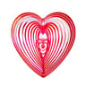 Heart Shaped Reflective Bird Repeller Wind Spinner For Gardens  Balconies 7