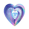 Heart Shaped Reflective Bird Repeller Wind Spinner For Gardens  Balconies 3