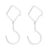 Heavy Duty Windproof S Hooks With Safety Buckle 2 Pack Metal Hanging Hooks 1