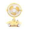 Cute Pet USB Desk Fan With Night Light Portable Rechargeable Desktop Cooling Fan 8