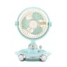 Cute Pet USB Desk Fan With Night Light Portable Rechargeable Desktop Cooling Fan 4