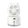 Cute Cat Portable Humidifier Fan With Rechargeable Desk Cooling System 9