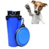 Portable Pet Water Bottle  Food Container With Foldable Travel Bowl 2
