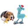 Interactive Squeaky Plush Dog Toy Set With Rope Handle  Dental Cleaning Design 3